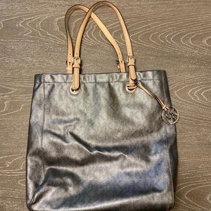 Michael Kors Signature Metallic North South Tote